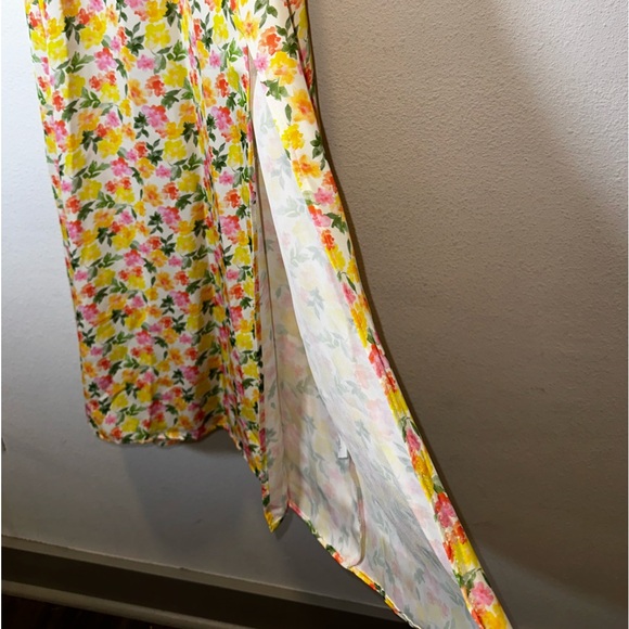 RESA x REVOLVE Ashley Midi Dress Yellow Floral Smocked Dress - Picture 7 of 10